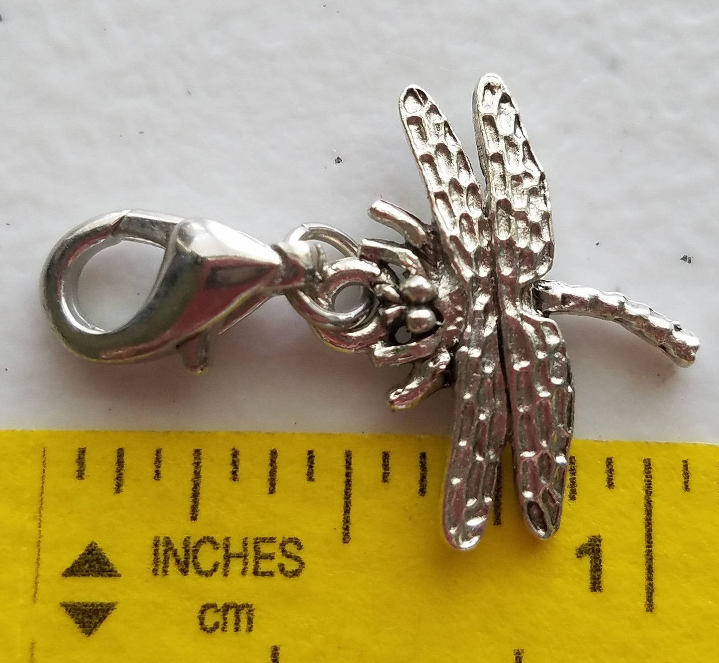 Dragonfly Charm | Sterling Silver Plated Pewter | Gift for Mom | Gift for Best Friend | Gift for Dragonfly Lover | Dragonfly Gift