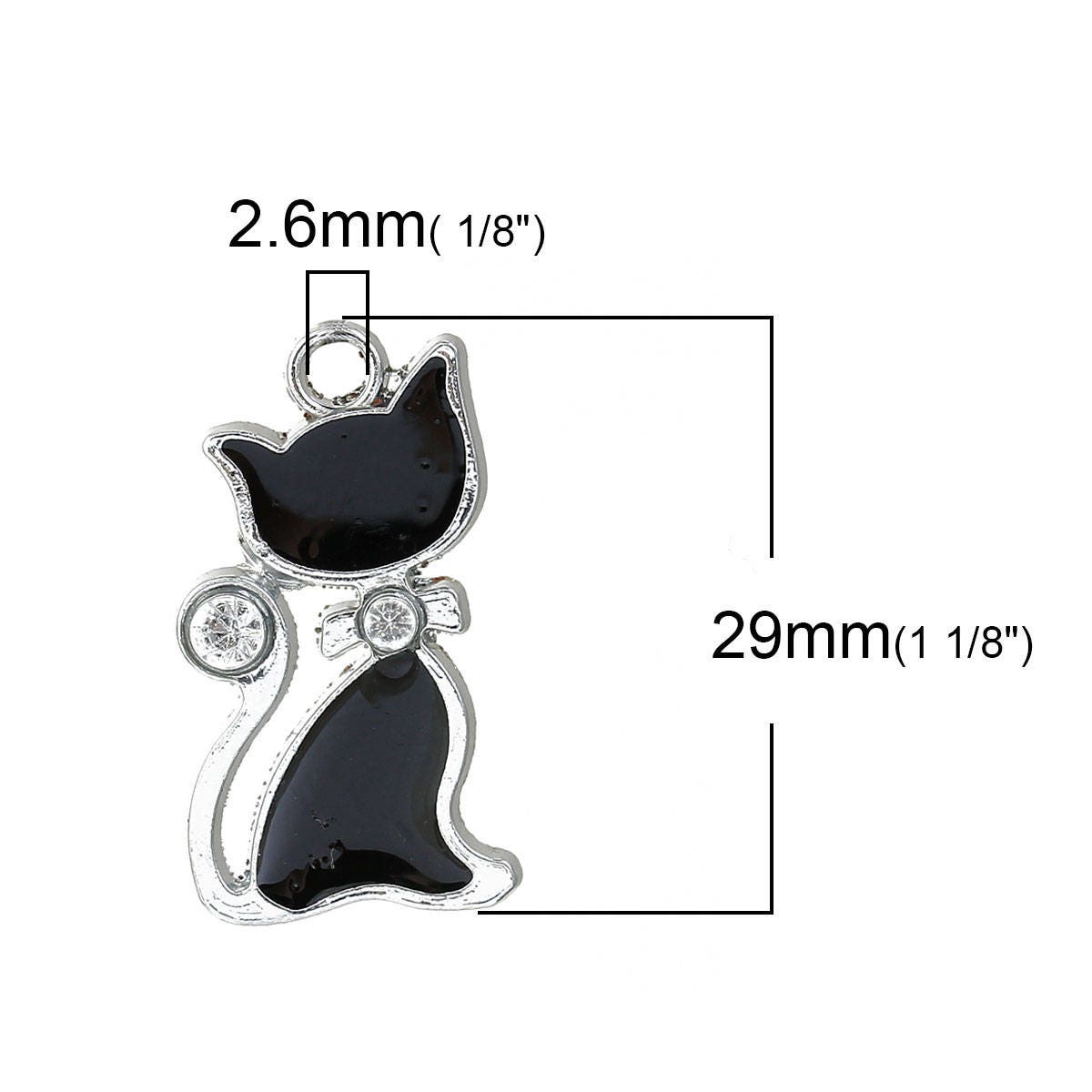 Black Cat Charm | Gift for Cat Owner | Gift for Cat Lover | Good Luck Charm