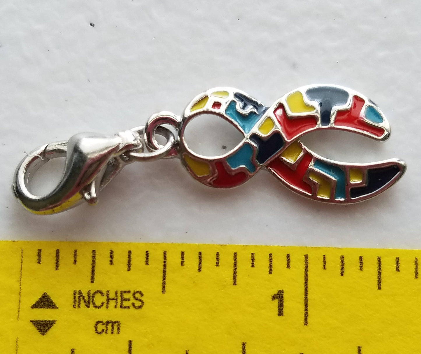 Autism Awareness Ribbon | Autism Charm | Autism Puzzle Piece | Autism Gift | Autism Ribbon