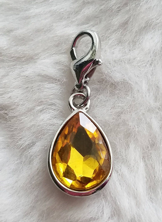 Topaz Birthstone Charm | November Birthstone Charm | November Birthday