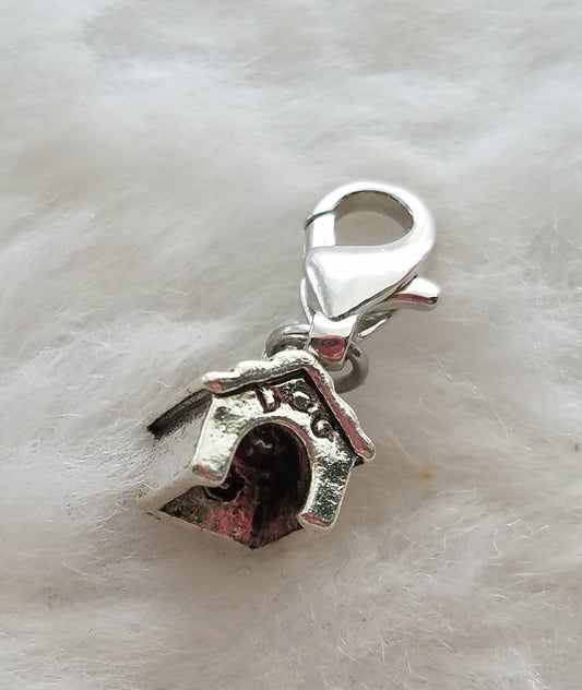 Dog House Charm | Dog House Jewelry | Rescue Jewelry | Rescue Mom Gift | Dog Mom Gift | Sterling Silver Plated Pewter