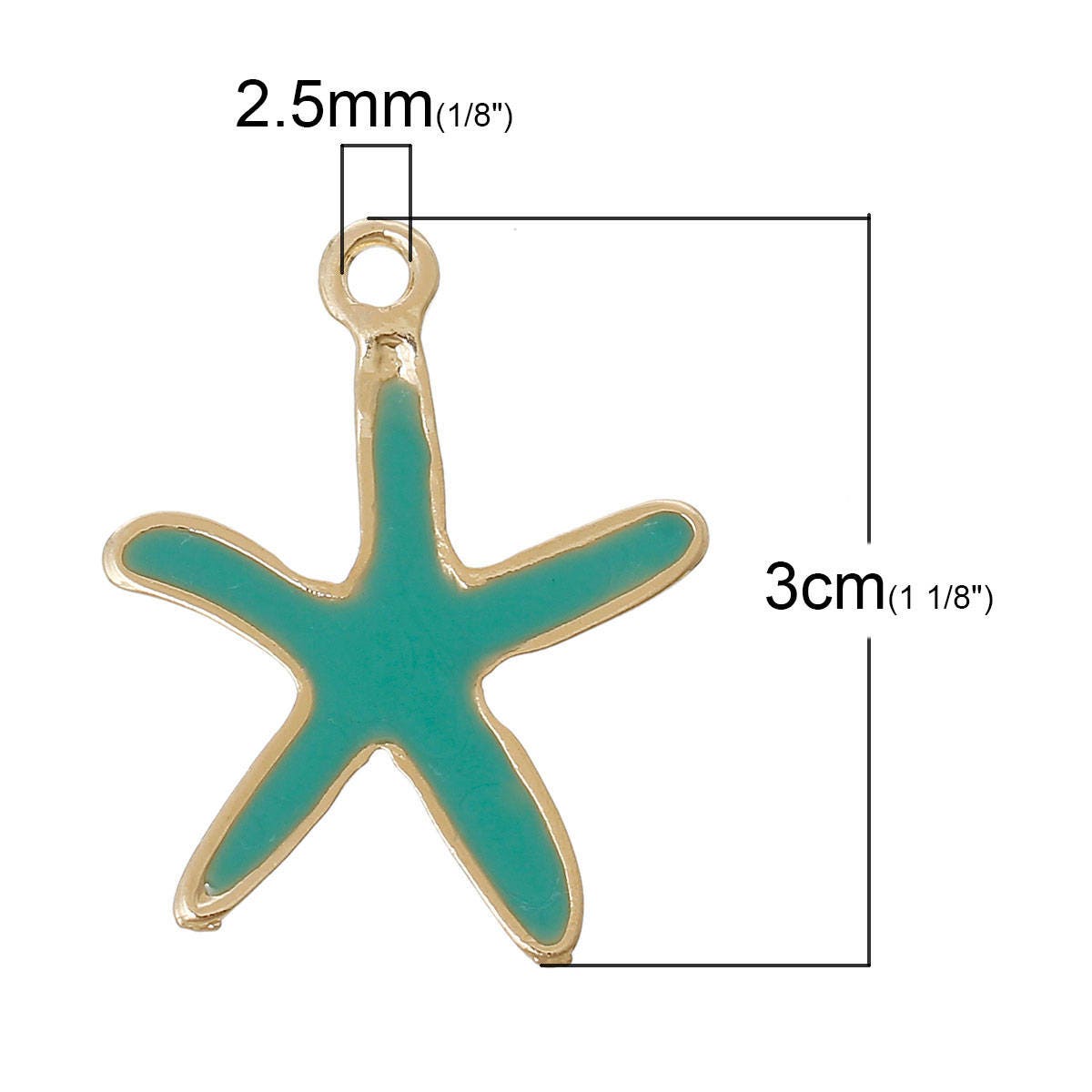 Starfish Charms | Starfish Pendants | Starfish jewelry | Ocean Charms | Ocean Jewelry | Mermaid Jewelry | Pack of 10 Charms