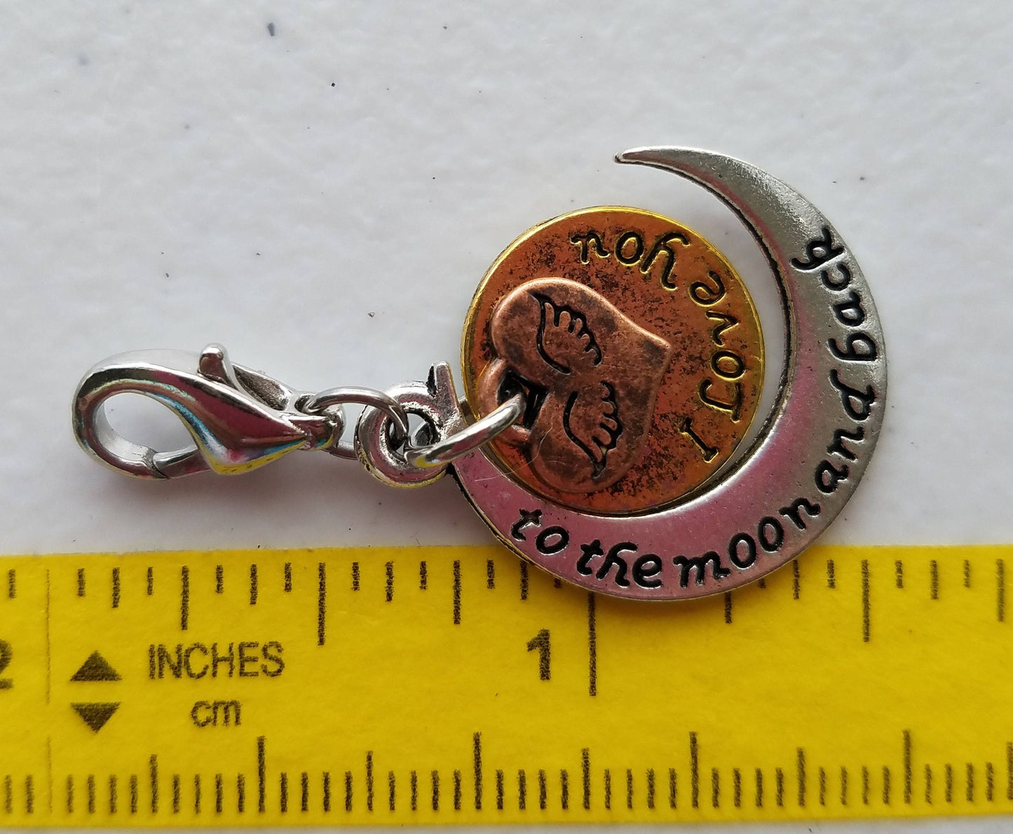 Love You to the Moon and Back Charm | Love Charm | Love Jewelry | Clip on Charm | Clip on Pendant