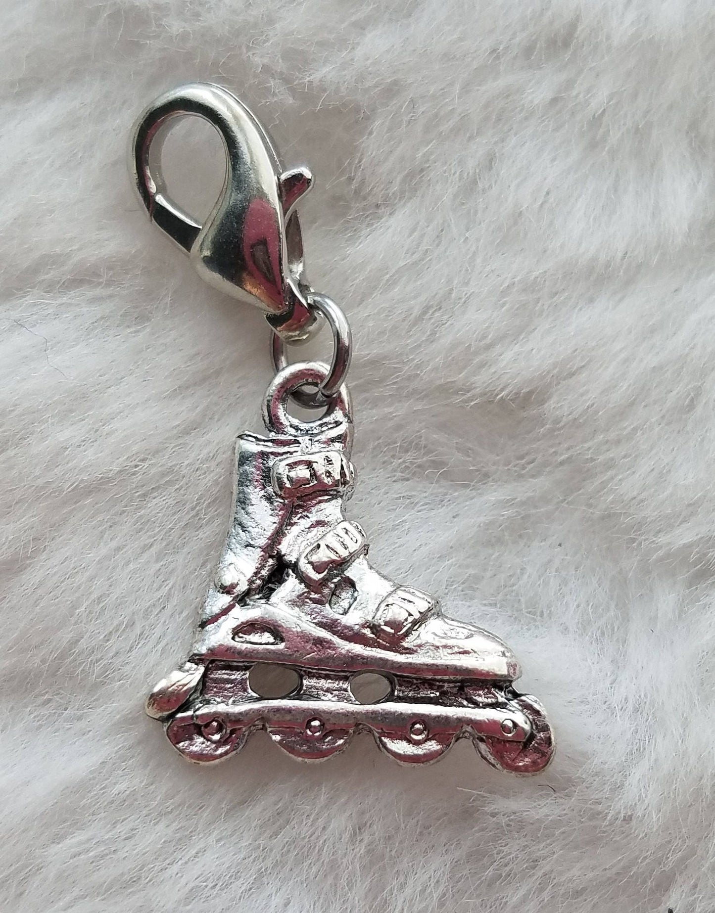 Rollerblade Charm | Skating Charm | Sterling Silver Plated Pewter | Gift for Skater | Skater Gift | Rollerblade Gift