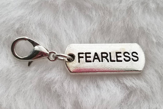 Fearless Jewelry Tag Charm | You're Fearless | Gift for Brave Friend | Gift for Best Friend | Bravery Gift | Courage Gift