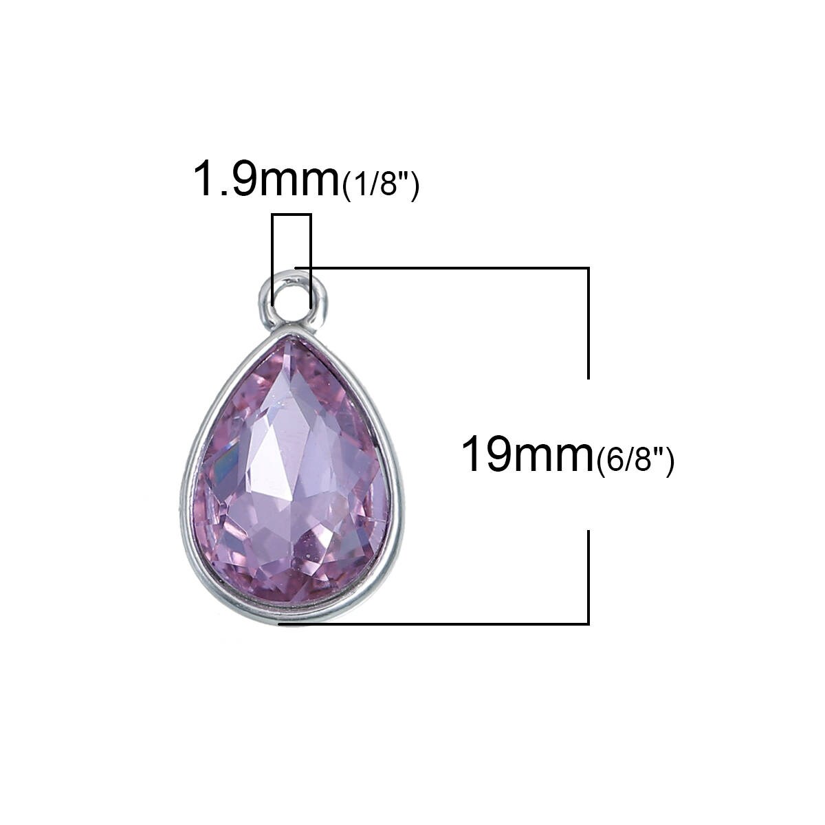 June Birthstone Charm | Alexandrite Charm | June Birthday Charm | Birthstone Jewelry