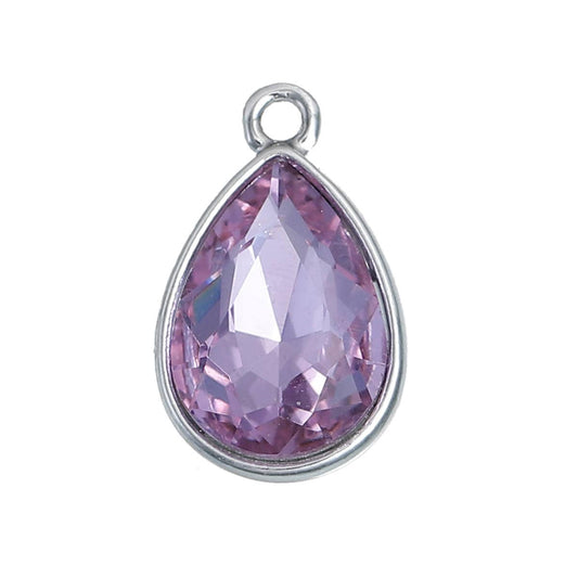 June Birthstone Charm | Alexandrite Charm | June Birthday Charm | Birthstone Jewelry