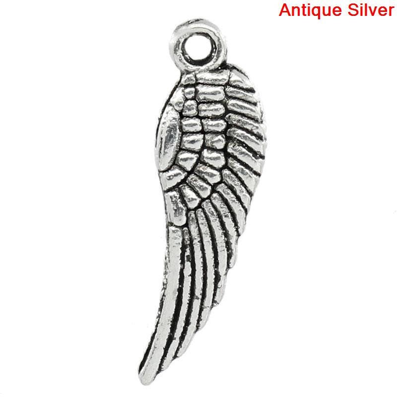 BULK Charms | Silver Wing Charms | Wholesale Charms | Pack of 50 Charms