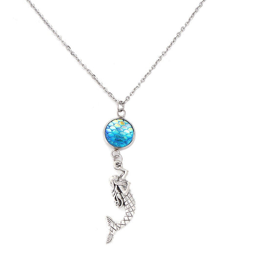 Lovely Mermaid Pendant | FREE Chain | Mermaid Jewelry | Mermaid Necklace | Gift for Mermaid Collector | Mermaid Gift