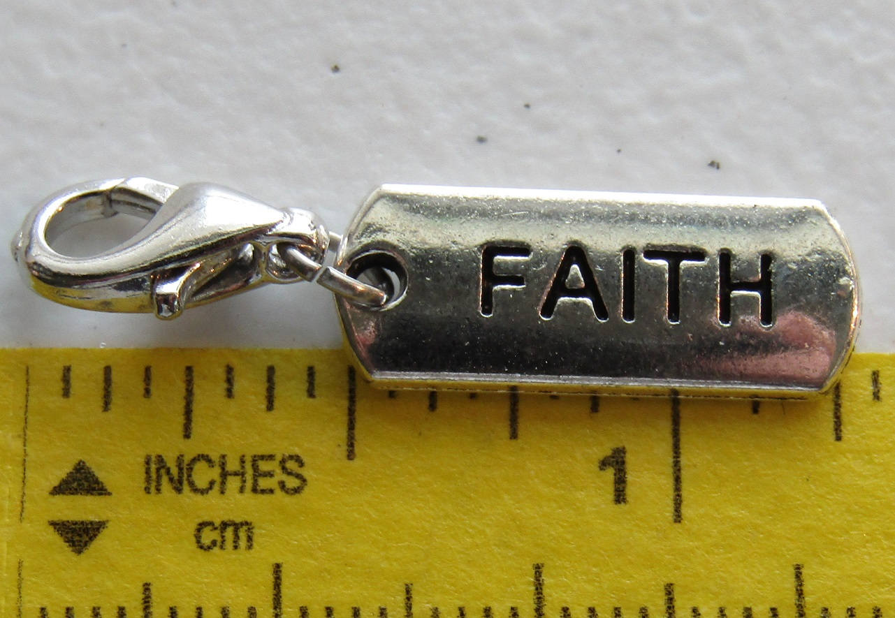 Faith Charm | Faith Tag Charm | Have Faith Charm | Confidence Charm