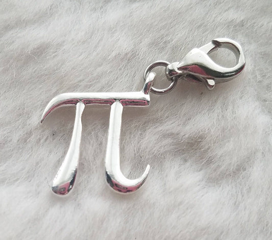 Greek Pi Charm | Math Charm | Math Teacher Gift | Math Tutor Gift