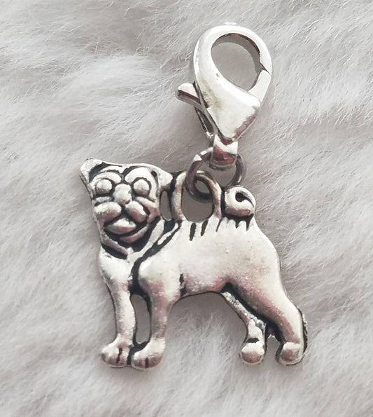 Pug Charm | Gift for Pug Mom | Pug Jewelry | Gift for Dog Mom | Pug Mom Gift | Pug Owner Gift