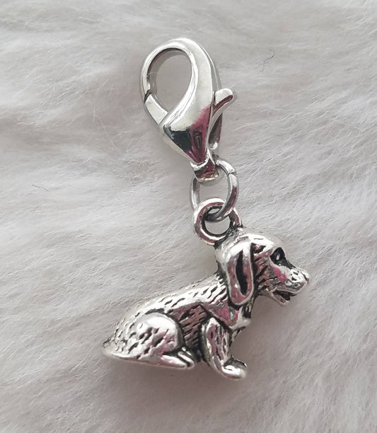 Sitting Puppy Charm | Sitting Puppy Pendant | New Puppy Gift | New Dog Owner Gift