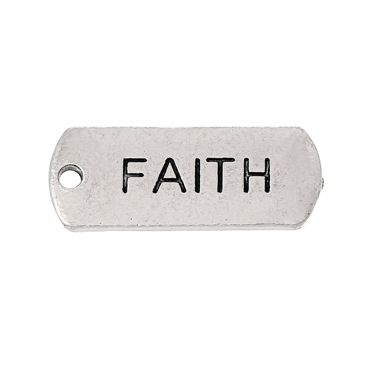 Faith Charm | Faith Tag Charm | Have Faith Charm | Confidence Charm