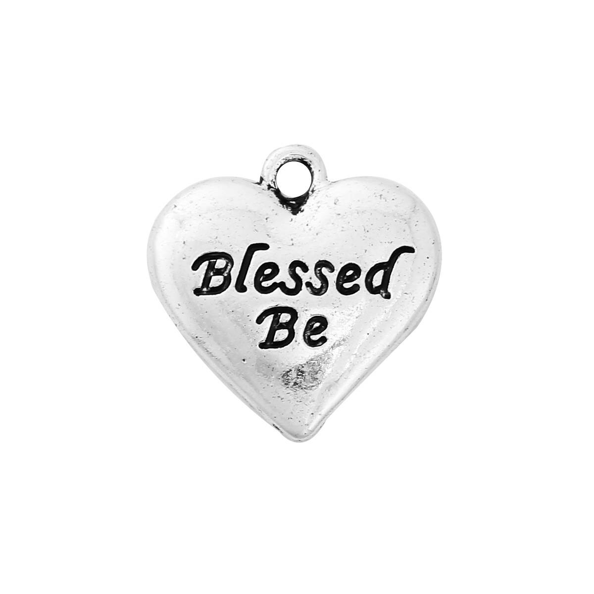 Blessed Be Charm | Blessed Be Pendant | Irish Blessing Jewelry | Gift for Wiccan | Gift for Pagan