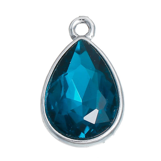 March Birthstone Charm | Aquamarine Charm | March Birthday Charm