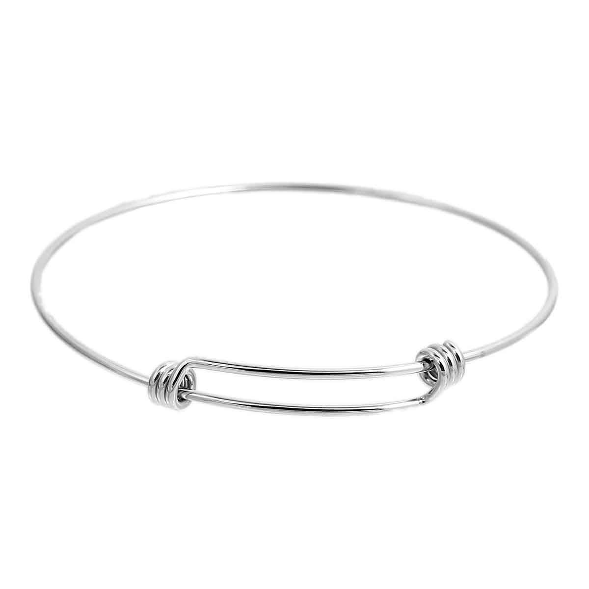 Wire Bangle Bracelets | Stainless Steel | Adjustable Bangle | Bulk Bracelets | Bulk Bangle Bracelets