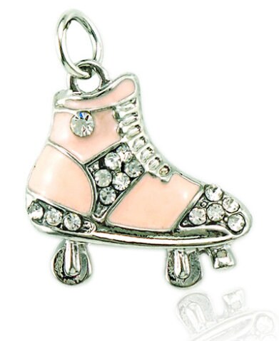 Pink Roller Skate Charm | Roller Skate Jewelry | Roller Derby Charm | Roller Derby Jewelry | Gift for Skater