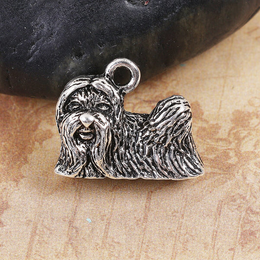 Shih Tzu Charm | Shih Tzu Jewelry | Shih Tzu Mom Gift | Shih Tzu Rescue Charm | Rescue Gift