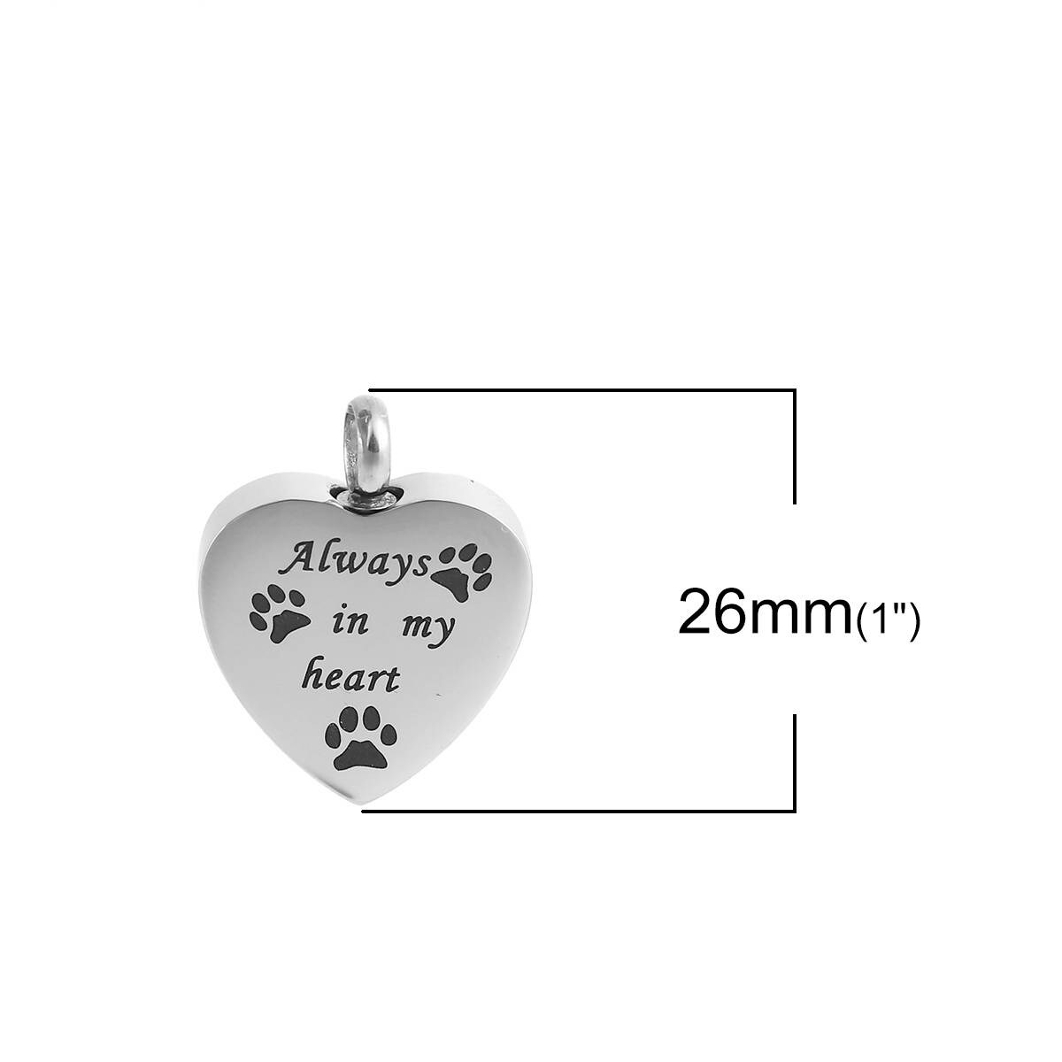 Pet Cremation Urn Pendant for Ashes | FREE 18" Chain | Ashes Urn Necklace | Loss of Pet Gift | Gift for Pet Loss