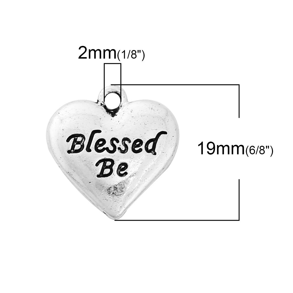 Blessed Be Charm | Blessed Be Pendant | Irish Blessing Jewelry | Gift for Wiccan | Gift for Pagan