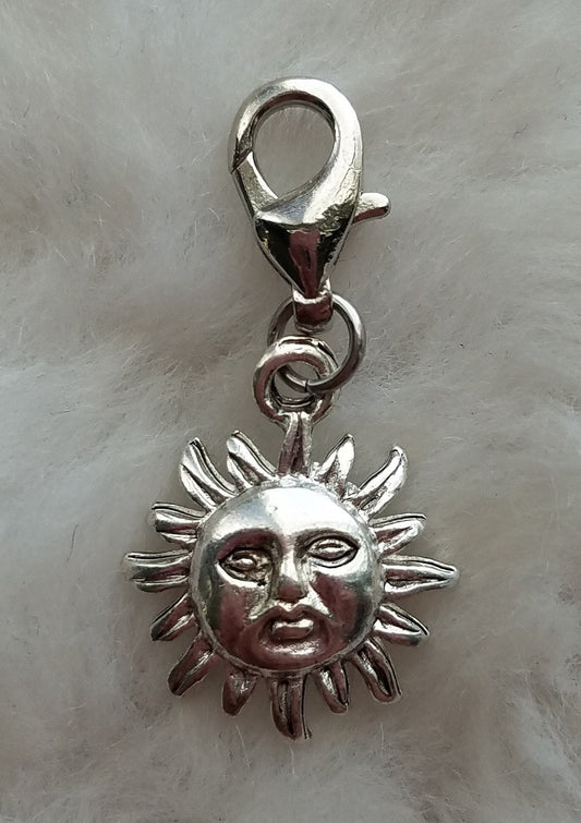 Sun Charm | Sun Jewelry | Celestial Charm | Celestial Jewelry | Sterling Silver Plated Pewter