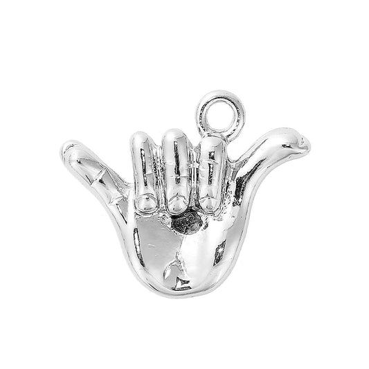 Hang Loose Charm | Shaka Charm | Shaka Sign Language Charm | Charm for Bracelet