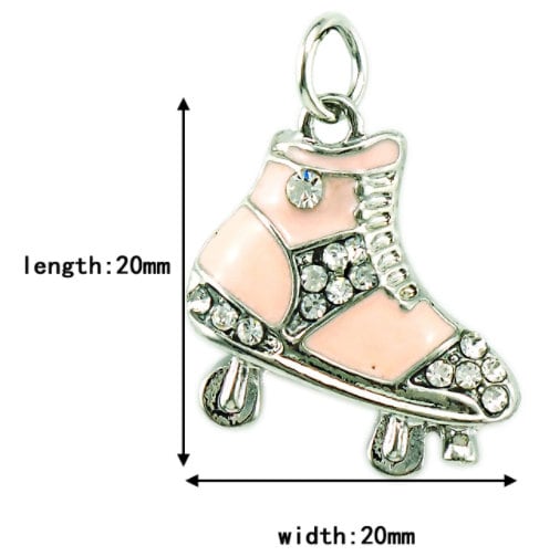 Pink Roller Skate Charm | Roller Skate Jewelry | Roller Derby Charm | Roller Derby Jewelry | Gift for Skater