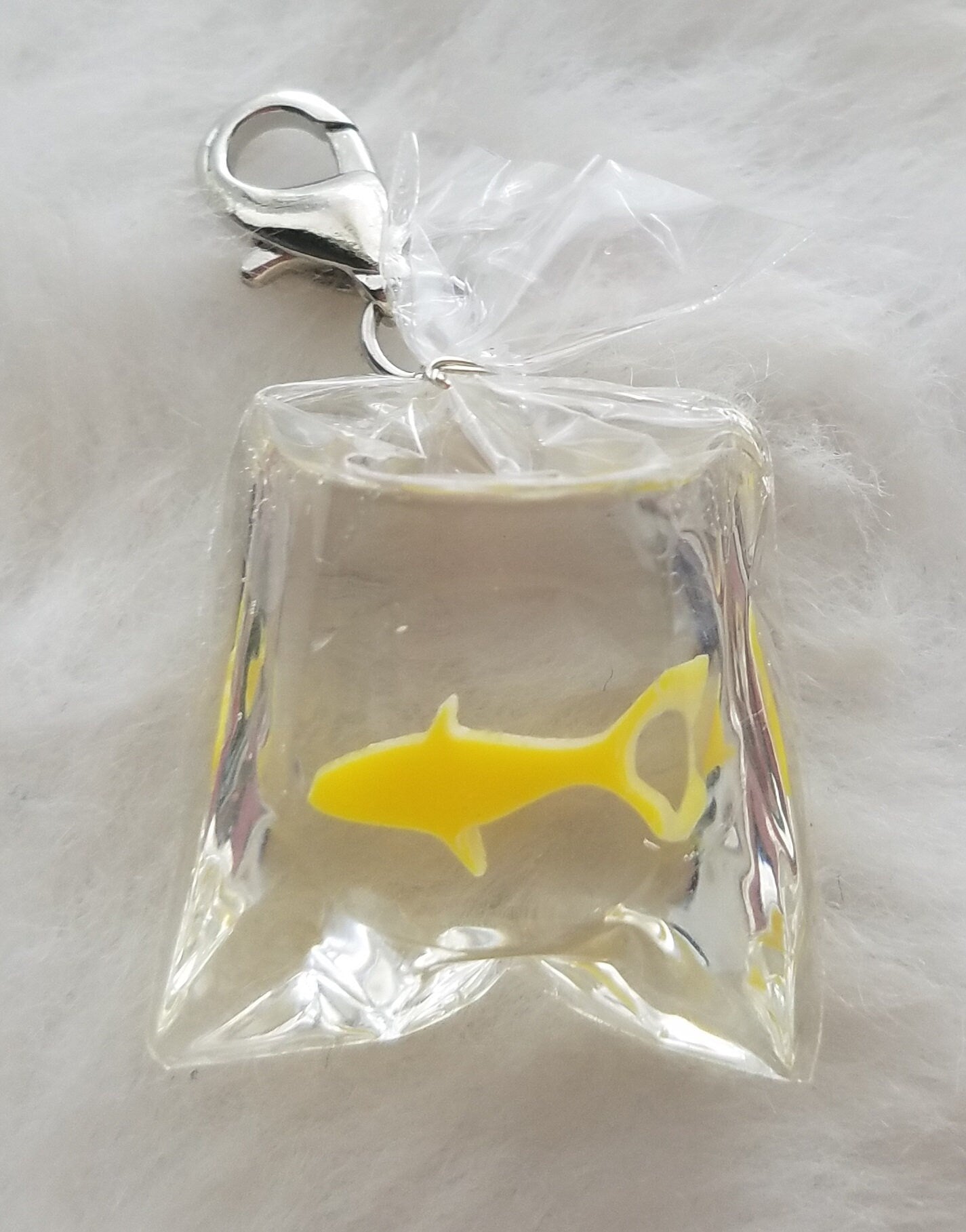 Beta Fish Charm | Fish in Bag Charm | Resin Fish Charm | Fighting Fish Charm | Gift for Fish Lover | Aquarium Owner Gift