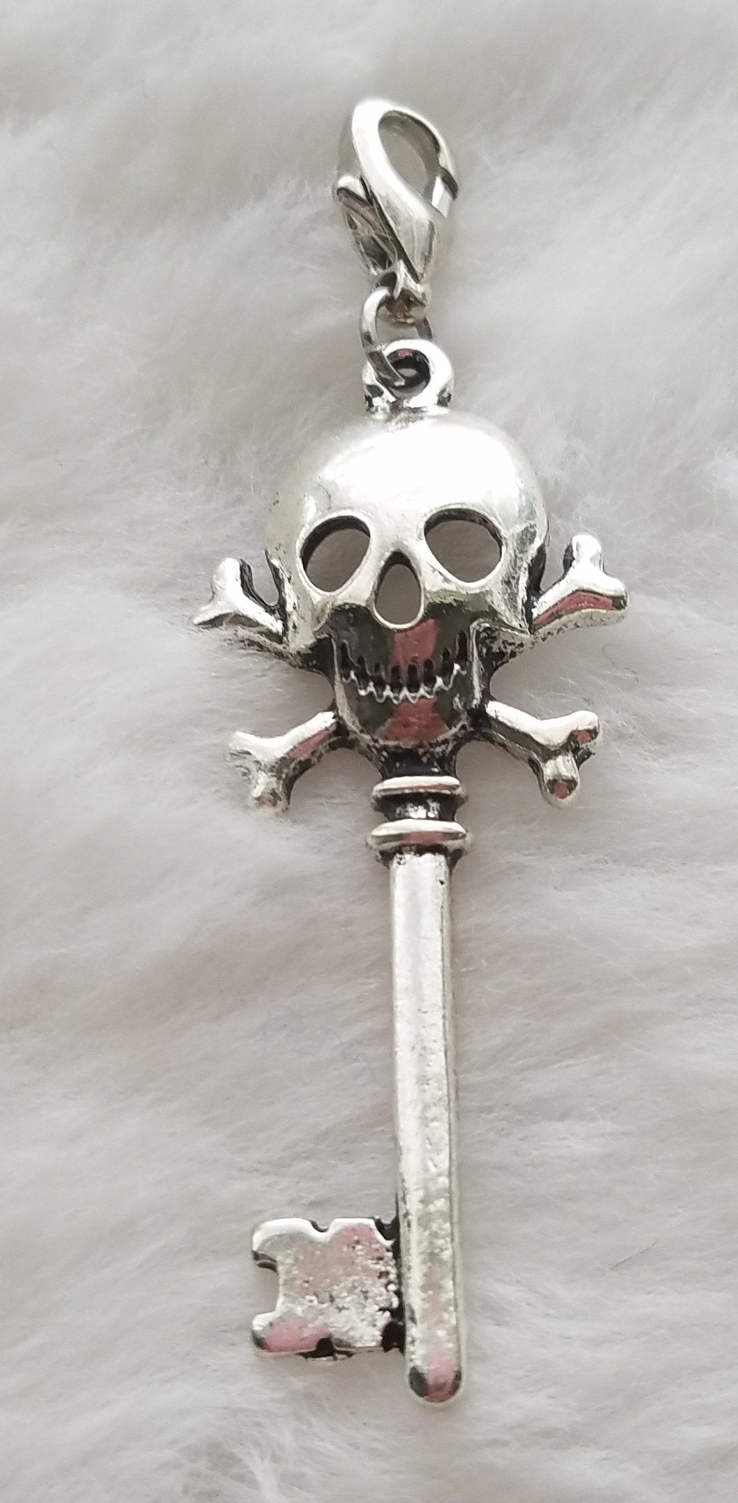 Skull Key Charms | Smiling Skull Charms | Halloween Charms | Charms for Bracelet | Pack of 5