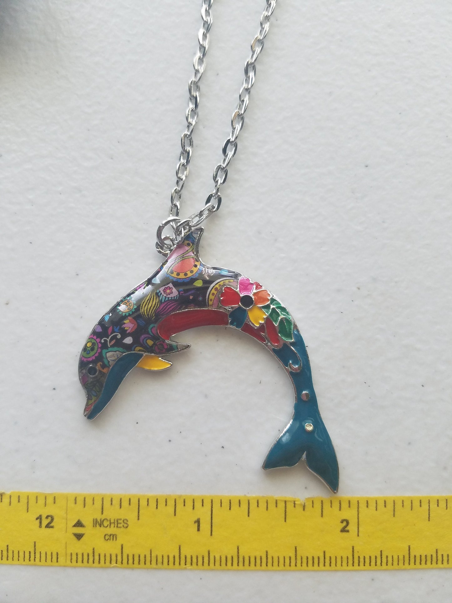 Dolphin Pendant | Dolphin Lover Gift | Boho Chic Pendant | Bohemian Pendant | Dolphin Necklace | FREE Chain