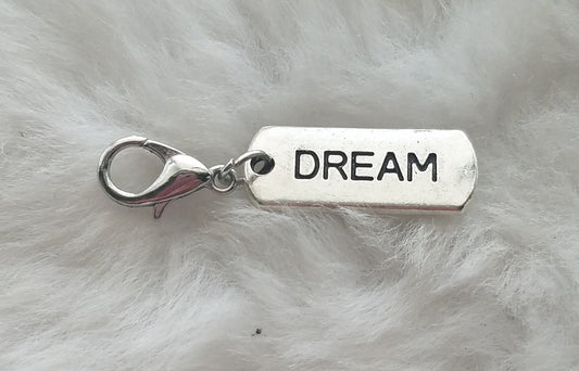 Dream Charm | Dream Tag Charm | Dream Jewelry | Inspirational Charm