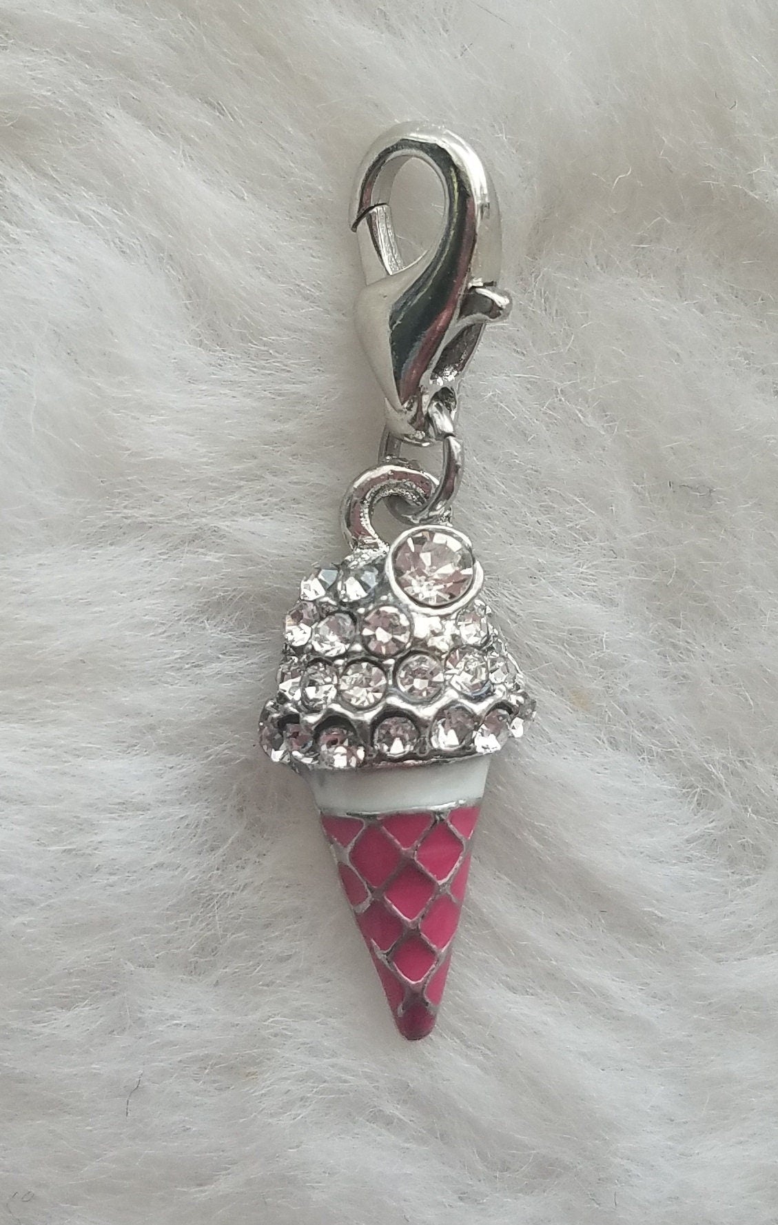 Ice Cream Cone Charm | Ice Cream Cone Jewelry | Ice Cream Pendant | Ice Cream Jewelry | Ice Cream Charm