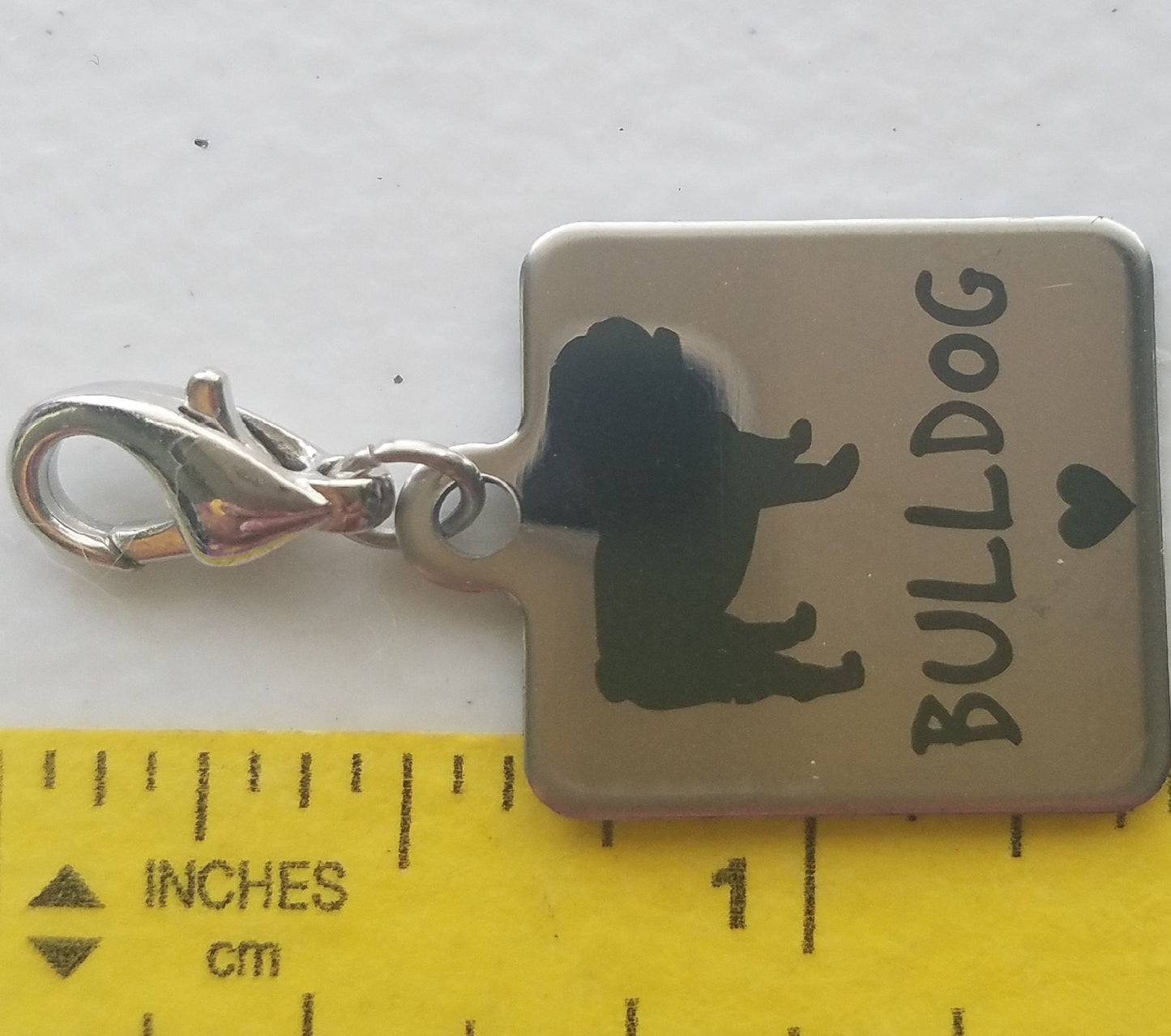 Bulldog Love Charm | Bulldog Charm | Bulldog Jewelry | Bulldog Mom Gift | Bulldog Rescue