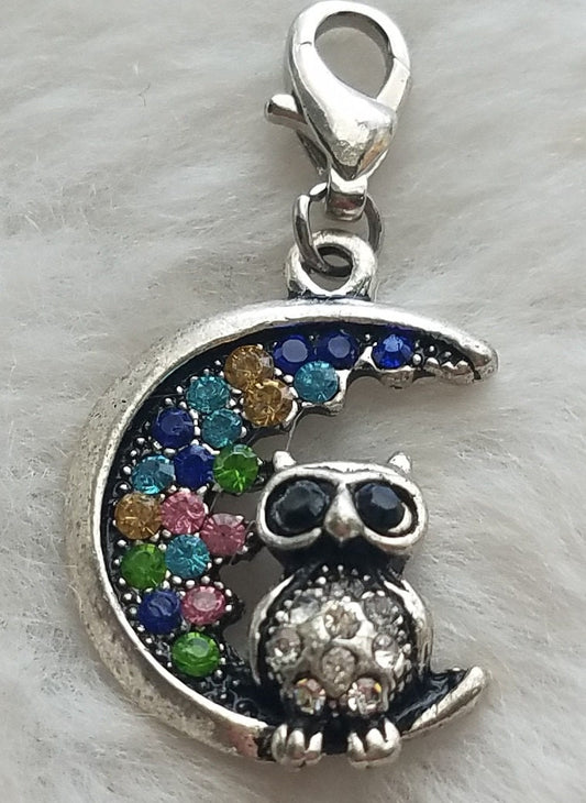 Owl and Moon Pendant | Owl Pendant | Great Teacher Gift | Gift for Teacher | Wise Old Owl