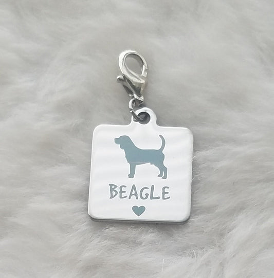 Beagle Love Charm | Beagle Jewelry | Beagle Mom Gift | Beagle Pendant | Love My Beagle