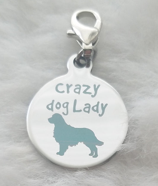 Crazy Dog Lady Charm | Crazy Dog Lady Gift | Gift for Dog Mom | Rescue Mom Charm