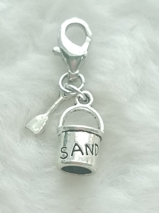 Sand Pail Charm | Sand Bucket Charm | Beach Toy Charm | Beach Bucket Charm | Beach Charm | Bulk Charms | Backpack Charms | Zipper Charms