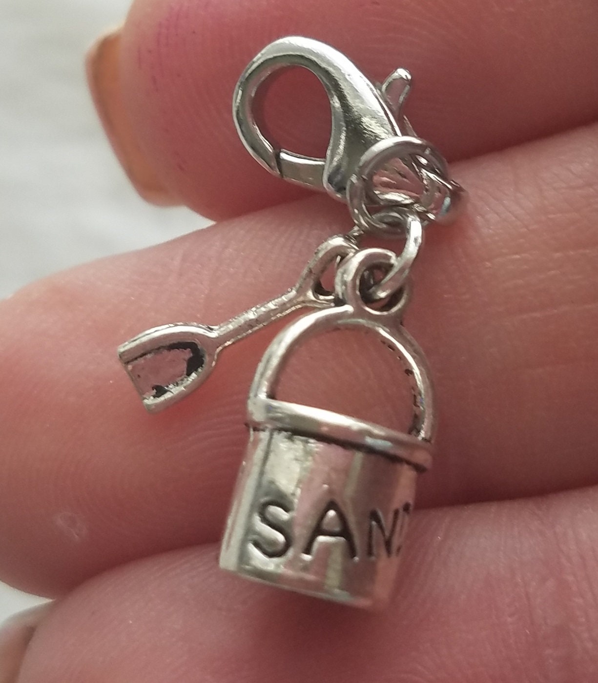 Sand Pail Charm | Sand Bucket Charm | Beach Toy Charm | Beach Bucket Charm | Beach Charm | Bulk Charms | Backpack Charms | Zipper Charms