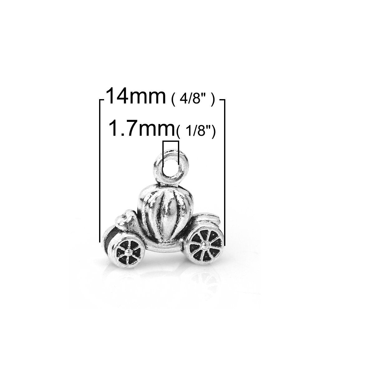 Pumpkin Carriage Charm | Fantasy Charm | Princess Charm | Fairy Tale Charm | Fairy Tale Jewelry