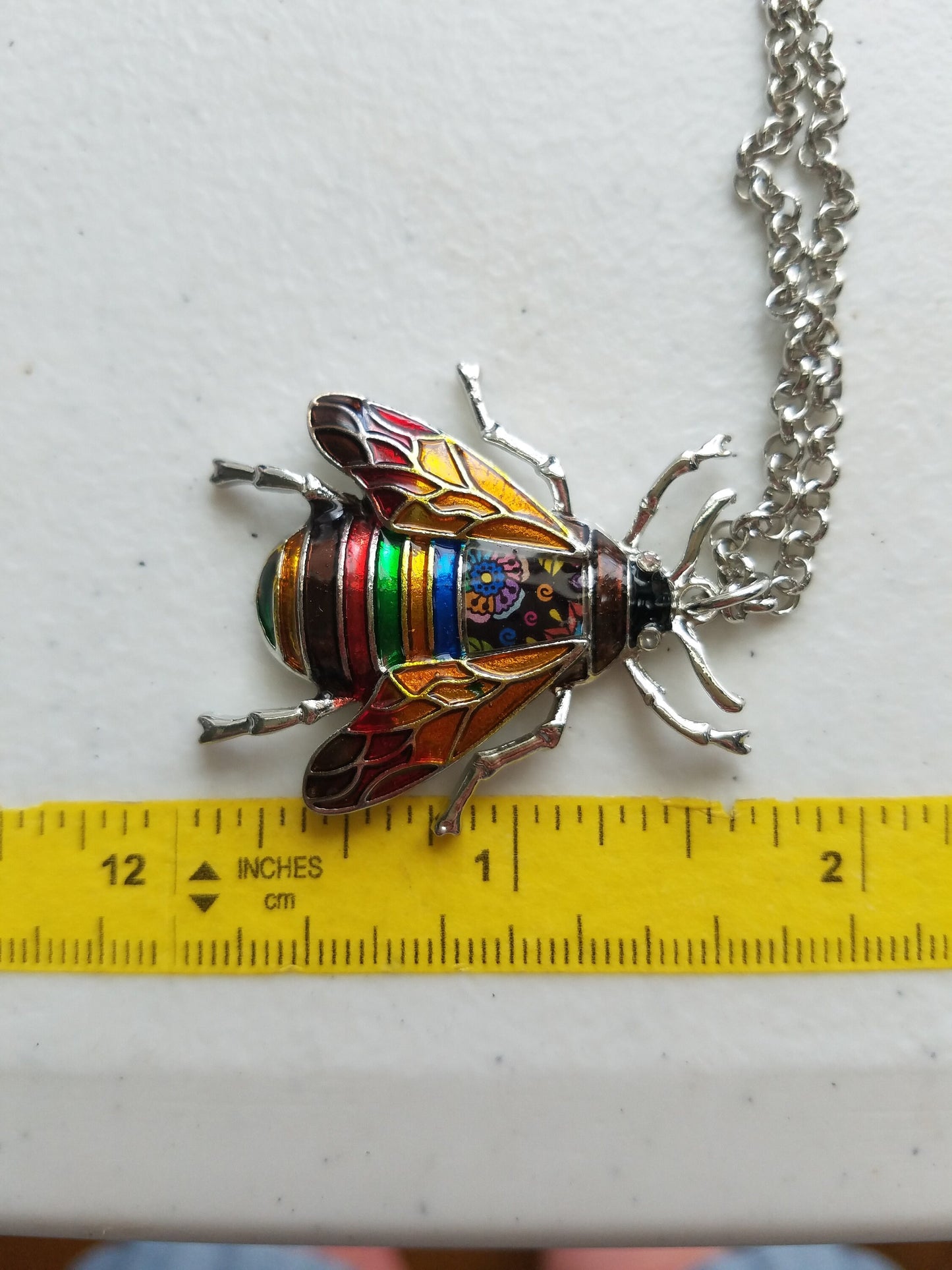 Bee Pendant | FREE 20" Chain | Bee Jewelry | Bee Charm | Gift for Bee Keeper | Gift for Queen Bee