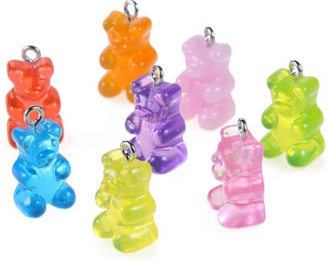 Gummi Bear Charms | Resin Gummi Bears | COLORS VARY