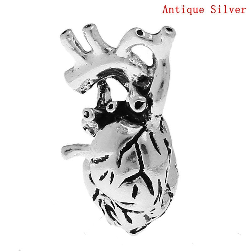 Anatomical Human Heart Charm | Be Still My Heart | Gift for Cardiologist | Gift for Doctor | Gift for Nurse