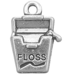 Dental Floss Charm | Dentist Charm | Hygienist Gift | Dentist Reward Gift | Gift for Braces