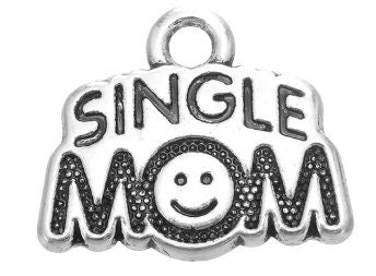 Single Mom Charm | Single Mom Jewelry | Mom Gift from Son | Mom Gift from Daughter