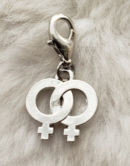 Lesbian Couple Charm | Lesbian Charm | LGBTQ Charm | Gay Pride Charm