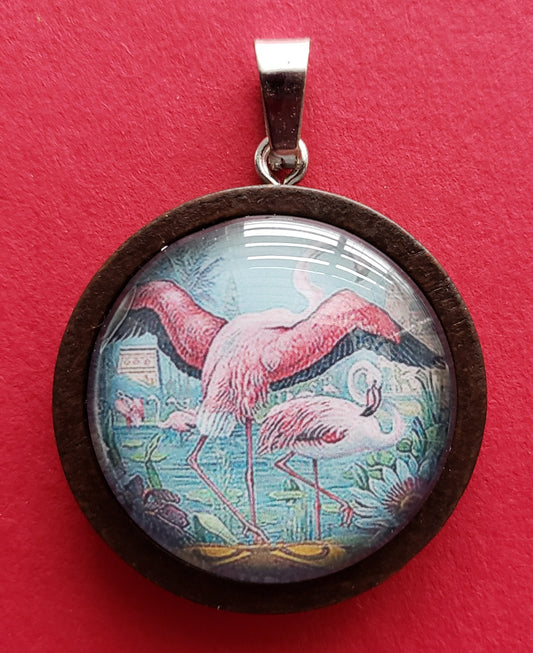 Pink Flamingo Pendant | Flamingo Charm | Flamingo Jewelry | Flamingo Key Chain | Flamingo Necklace