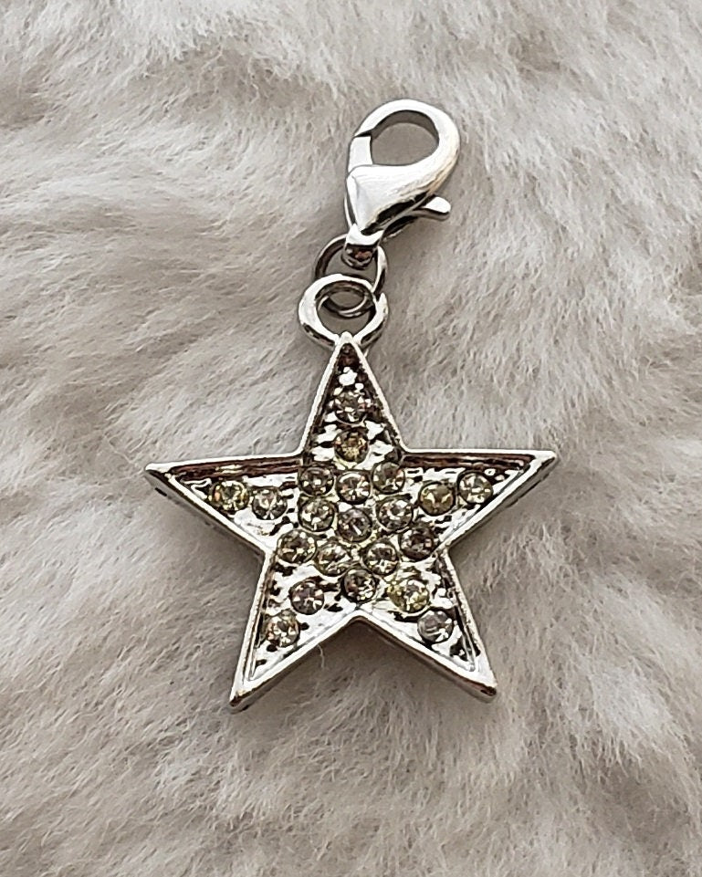 Star Charm | Shining Star Charm | Rhinestone Star Charm | Success Charm | Success Gift | Congratulations Gift