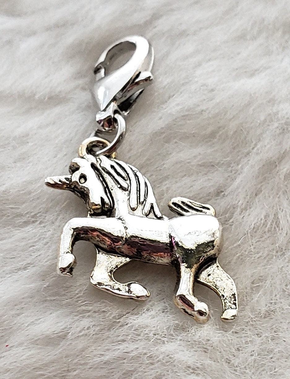 Silver Unicorn Charm | Fantasy Charm | Unicorn Jewelry | Gift for Little Girl