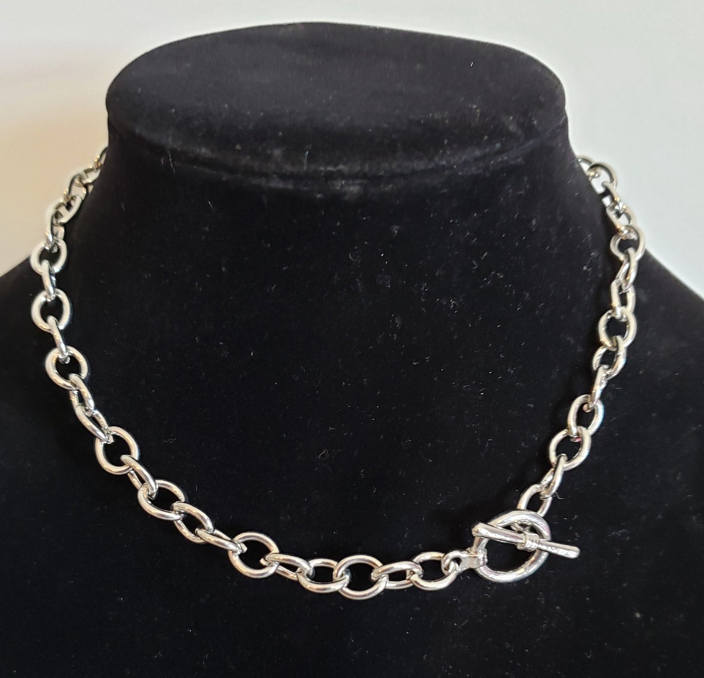 Silver Bracelet Chain | Chunky Chain | Toggle Clasp Bracelet | Jewelry Supply | DIY Jewelry Supply | Gift for Crafter